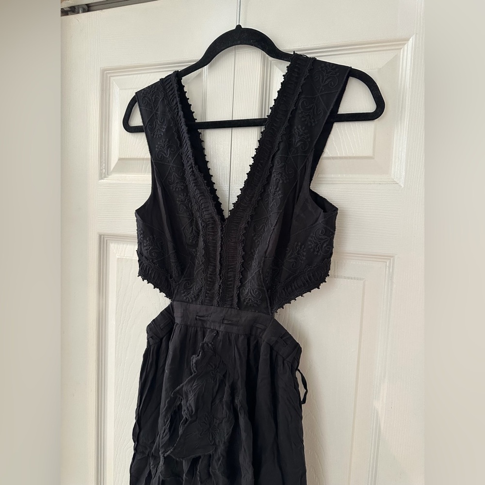 Free People Cut Out Mini Dress With Ruffles - Picture 2 of 7